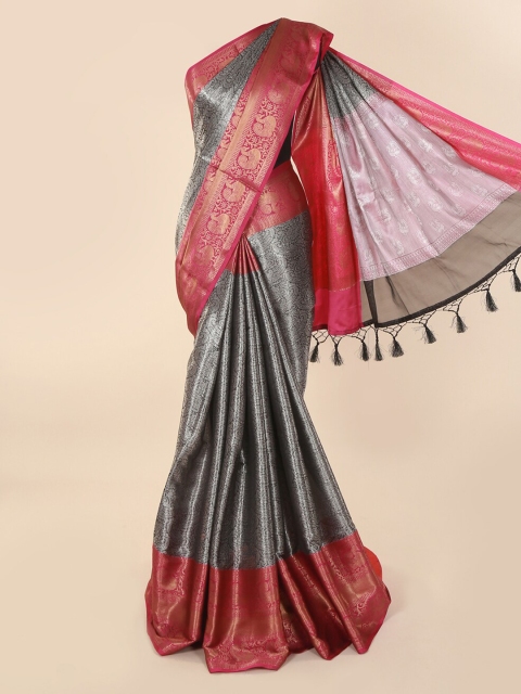 

Pothys Grey Woven Design Tissue Saree