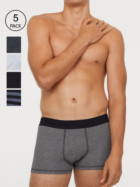 

H&M Men 5-pack Short Trunks 0675662042, Grey