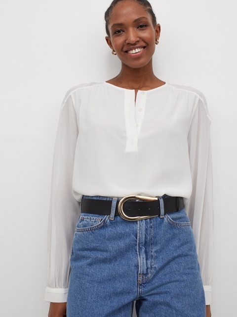 

H&M Women White Blouse