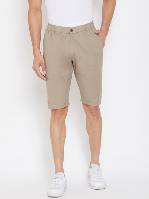 

Okane Men Beige Solid Regular Fit Regular Shorts