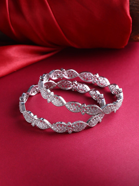 

Voylla Silver-Plated Bangle-Style Bracelet