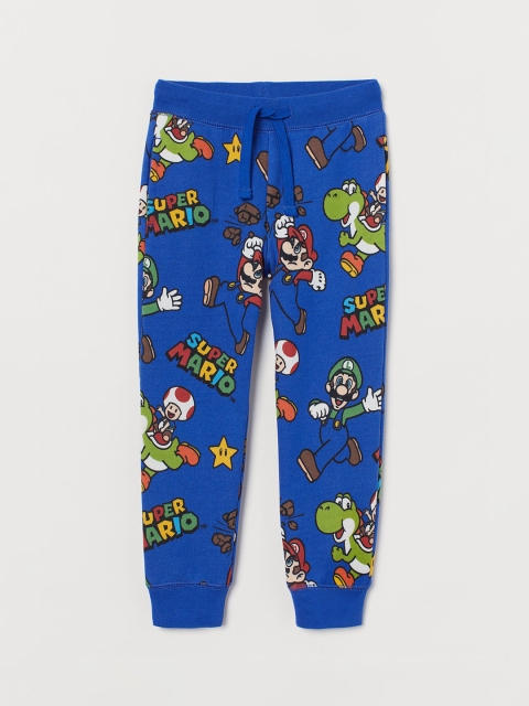 

H&M Boys Blue Printed Sweatpants