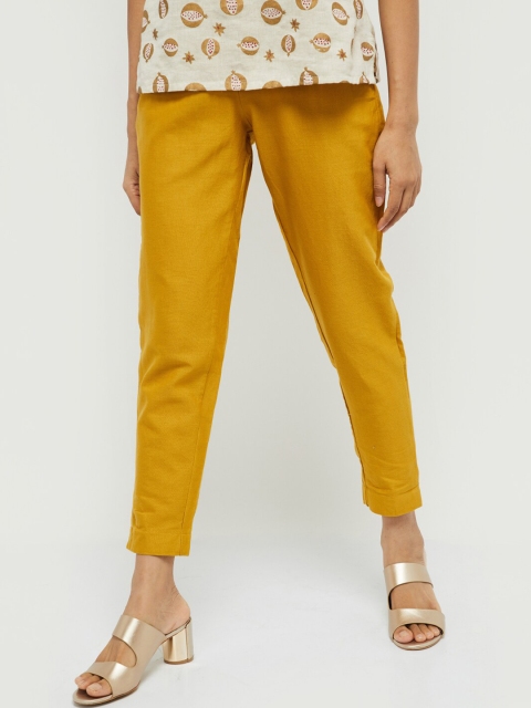 

max Women Mustard Yellow Solid Salwar
