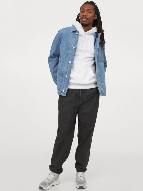 

H&M Men Grey Solid Regular Fit Joggers