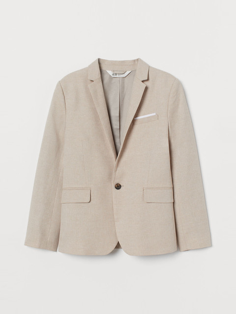

H&M Boys Beige Textured-Weave Jacket