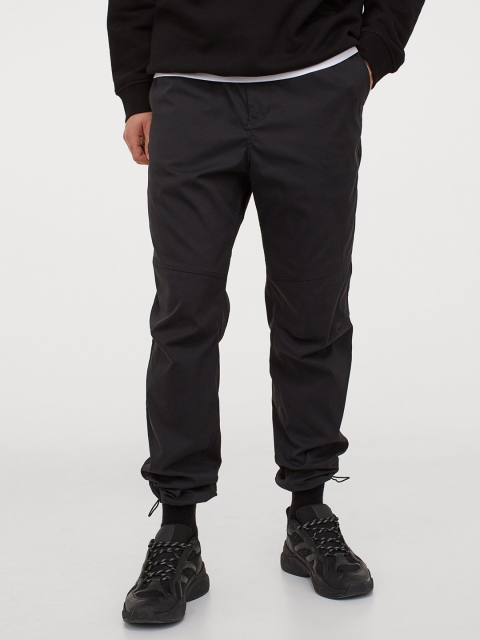 

H&M Men Black Solid Slim Fit Joggers