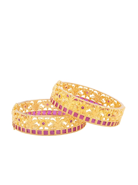 

Voylla Pink Gold-Plated Bangle-Style Bracelet