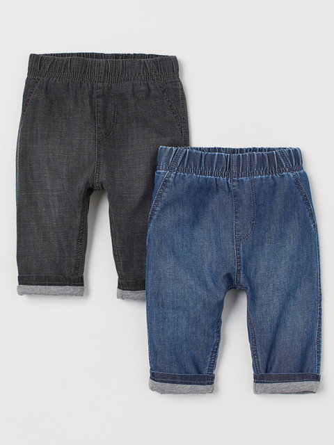 

H&M Boys 2 Pack Lined joggers, Blue