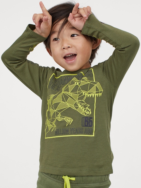 

H&M Boys Green & Grey 2-Pack Jersey T-shirt