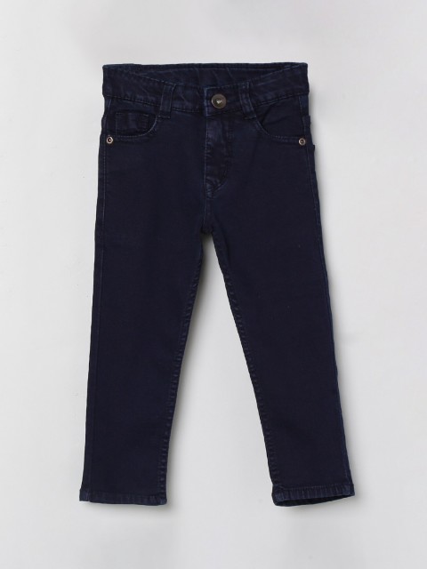 

max Boys Navy Blue Regular Fit Jeans