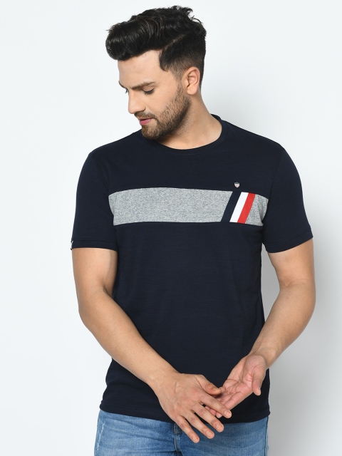 

Duke Men Blue Solid Round Neck T-shirt