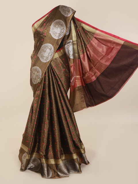 

Pothys Brown Woven Design Pure Cotton Saree
