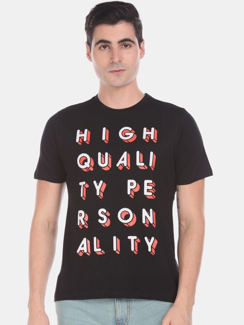 

Colt Men Black Printed Round Neck T-shirt
