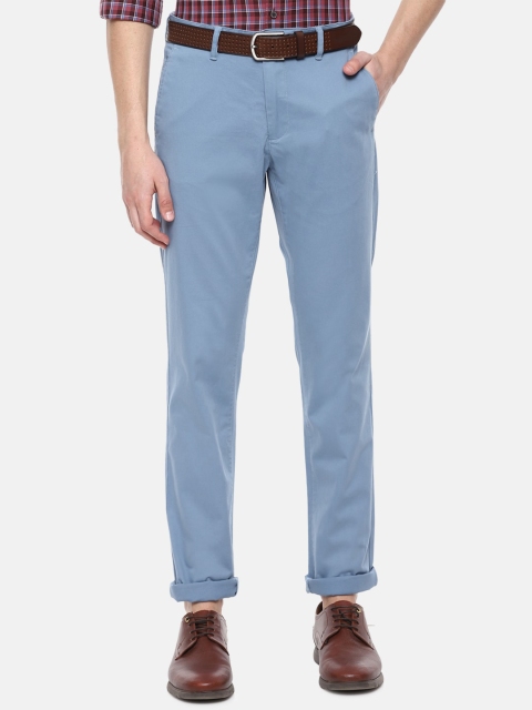 

Van Heusen Sport Men Blue Slim Fit Solid Regular Trousers