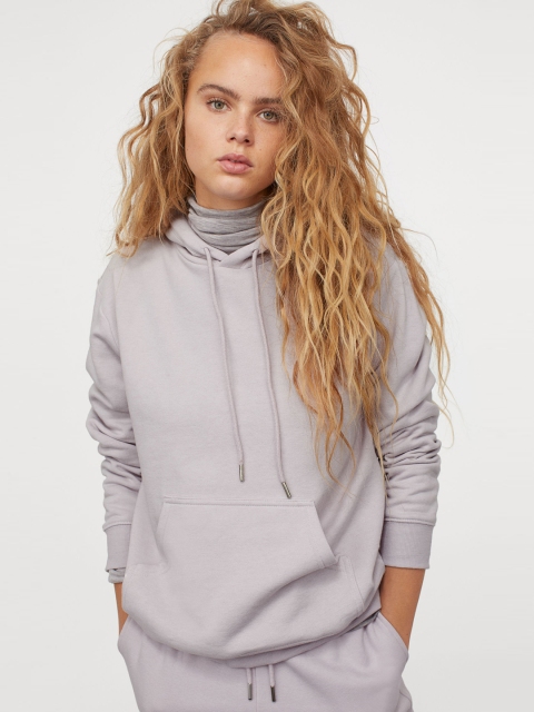 

H&M Women Purple Hooded Top