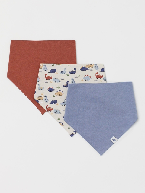 

H&M Kids 3-Pack Triangular Scarves, White
