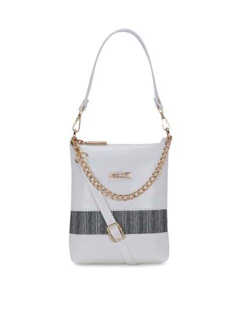 

ESBEDA White Printed Handheld Bag