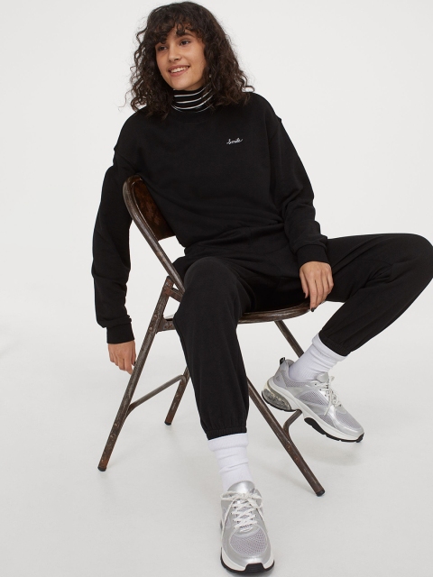 

H&M Women Black Sweatshirt