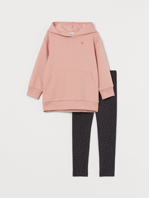 

H&M Girls Pink & Black 2 Piece Sustainable Set