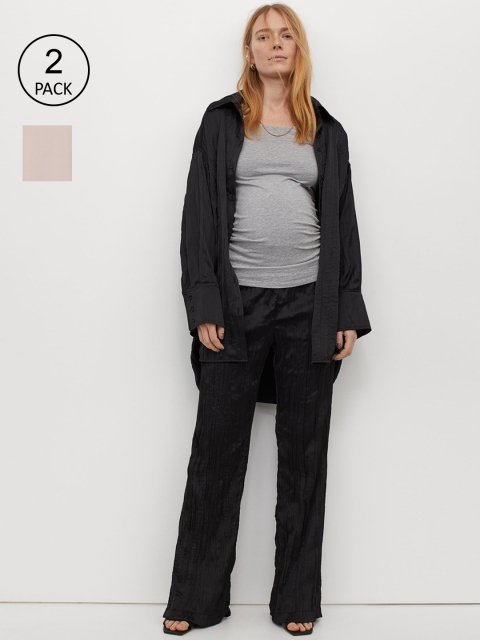 

H&M Mama 2 Pack Jersey Tops, Grey