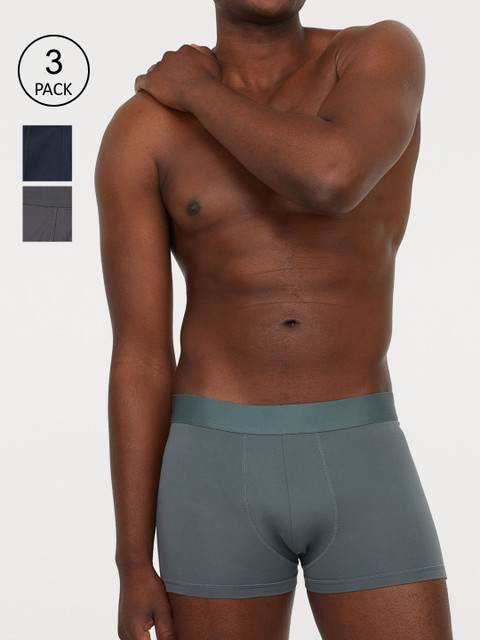 

H&M Men 3-pack COOLMAX Short Trunks 0874169004, Blue