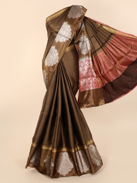 

Pothys Brown Woven Design Pure Cotton Saree