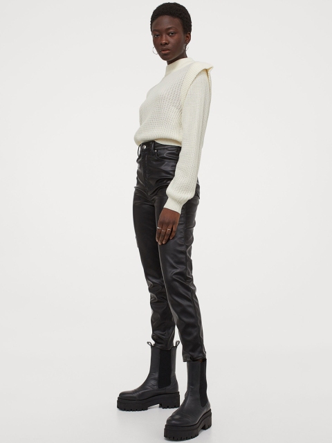 

H&M Women Off-White Knitted Jumper