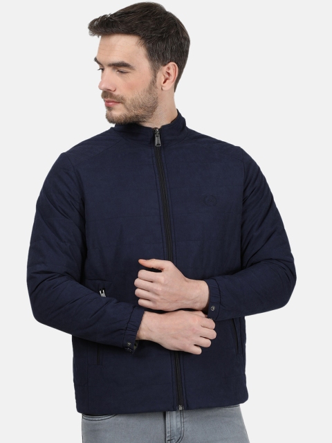 

Monte Carlo Men Navy Blue Solid Tailored Jacket