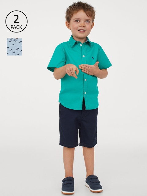 

H&M Boys 2-pack Chino Shorts, Blue