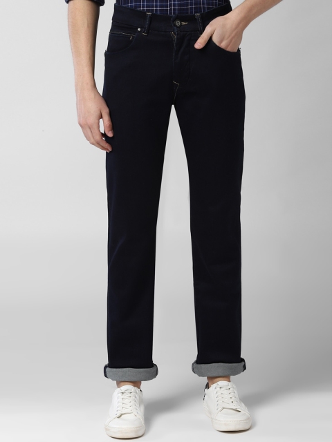 

Peter England Elite Men Navy Blue Slim Fit Mid-Rise Clean Look Jeans