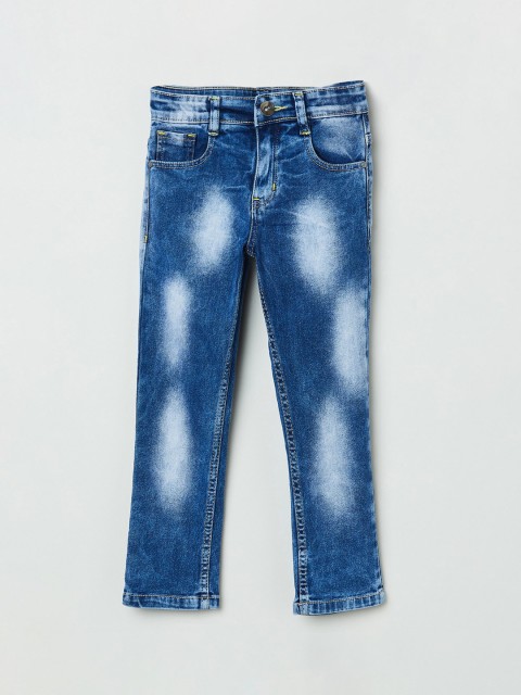 

max Boys Blue Slim Fit Mid-Rise Clean Look Jeans