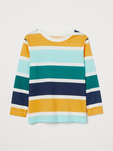 

H&M Boys Multicoloured Striped Jersey T-shirt, Multi