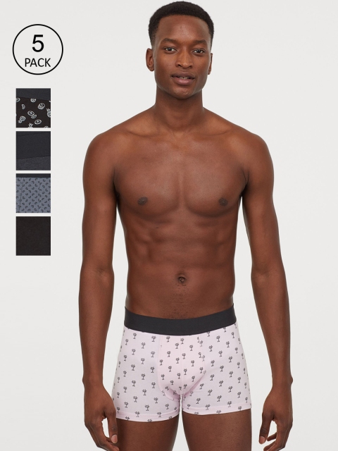 H&M Men 5-Pack Short Trunks, Multi