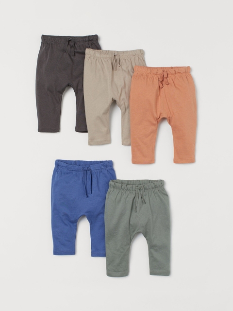 

H&M Boys 5 Pack Cotton Trousers, Blue