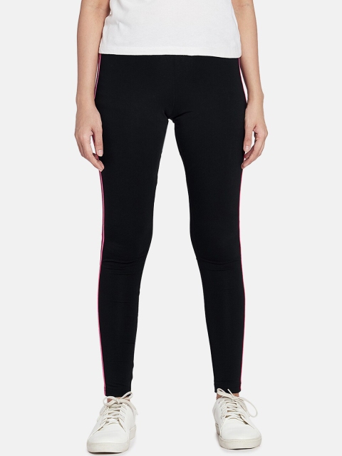 

Go Colors Women Black Solid Ankle Length Slim Fit Leggings