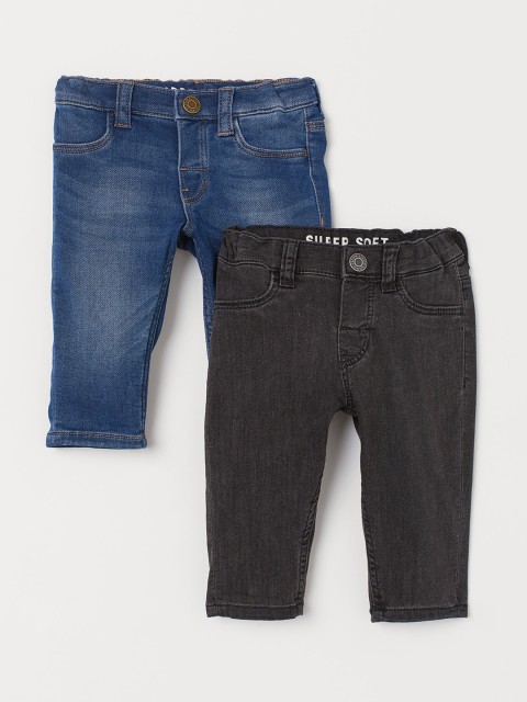 

H&M Boys 2-pack Relaxed Fit Jeans, Blue