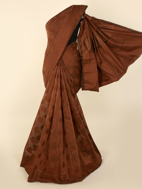

Pothys Brown Woven Design Cotton Blend Saree