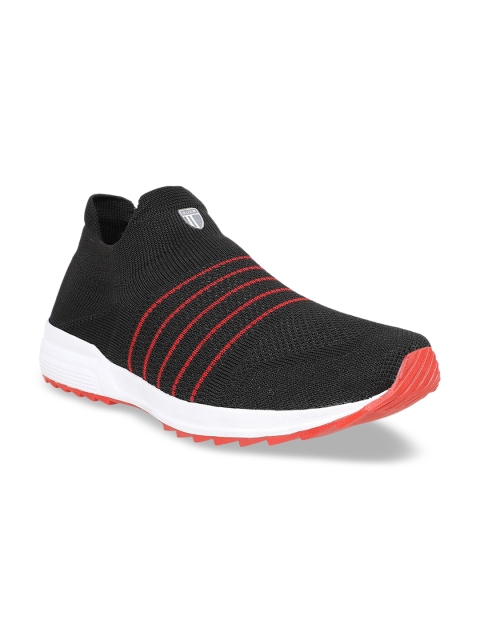 

Duke Men Red & Black Textile Running Shoes