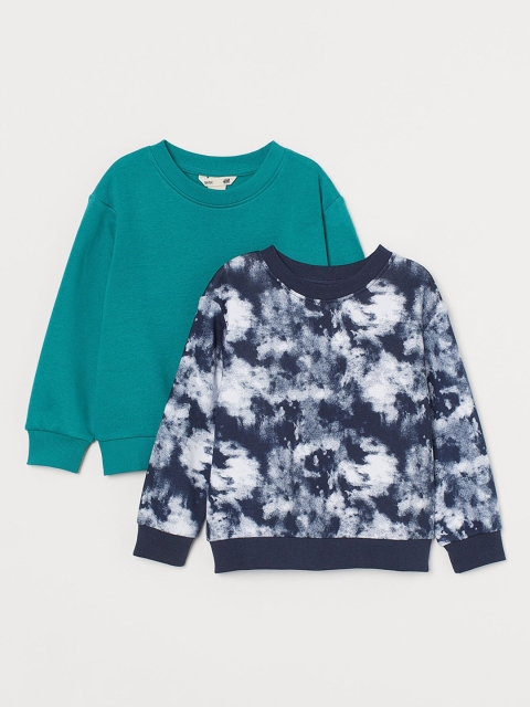 

H&M Boys 2-Pack Sweatshirts, Green
