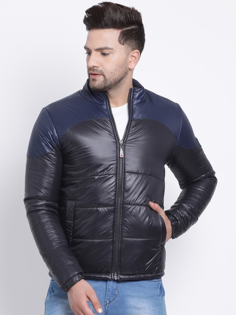 

SWISS MILITARY Men Black Solid Lightweight Padded Jacket