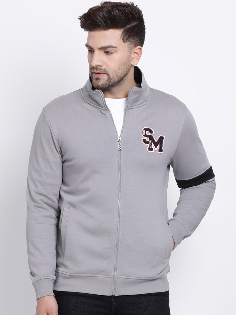 

SWISS MILITARY Men Grey Solid Bomber