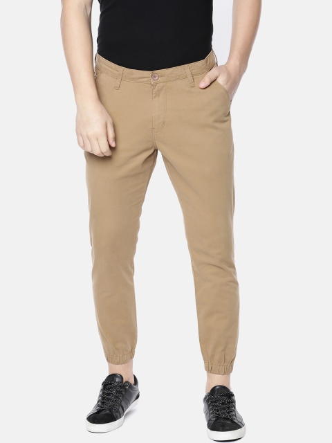 

Mucho Solo Men Khaki Skinny Fit Solid Joggers