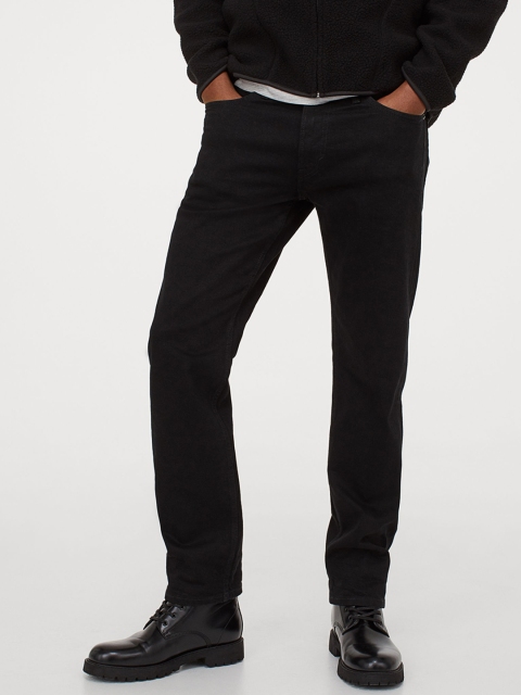 

H&M Men Black Regular Selvedge Jeans