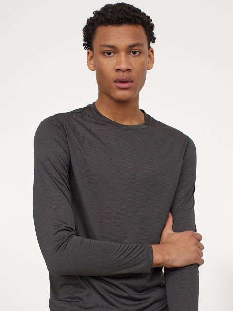 

H&M Men Grey Regular Fit Running top