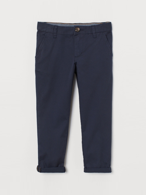 

H&M Boys Navy Blue Cotton Chinos