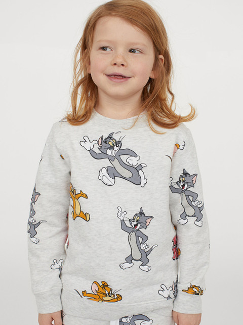 

H&M Boys Blue & Grey Tom & Jerry 2-Pack Printed Sweatshirts