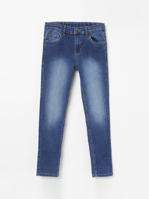 

max Boys Blue Slim Fit Mid-Rise Clean Look Jeans