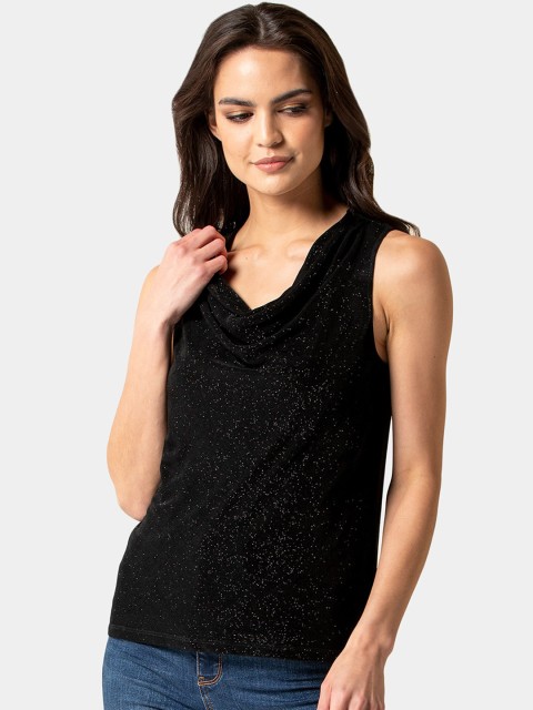 

Forever New Women Black Solid Top