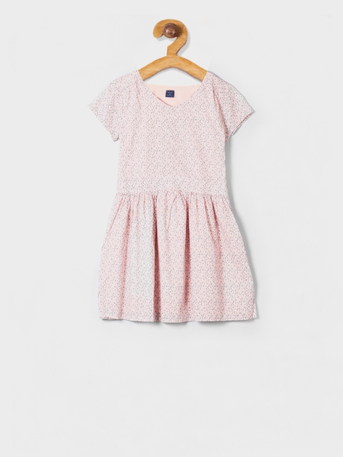

GAP Girls Pink Printed Fit and Flare Dress