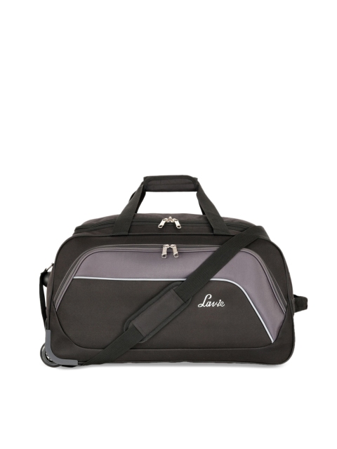 

LAVIE SPORT Women Black Solid Small Duffle Trolley Bag